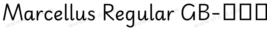 Marcellus Regular GB字体转换